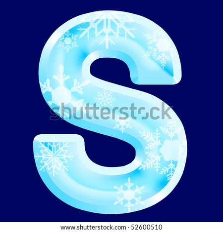 Ice letter ¨S¨ (see also letters, numbers & symbols in my portfolio)