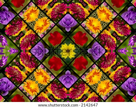 Flower Photo Quilt One of a Kind Design - SEE MORE IN MY GALLERY