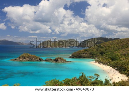 US Virgin Islands are true paradise in the Caribbean, Paradise-like US Virgin Islands in the Caribbean.