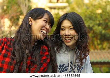 Friendship forever by two Chinese girls