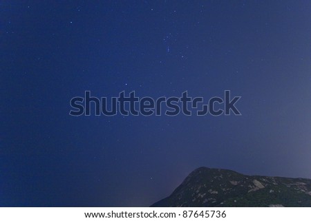 Amazing night with stars background stratosphere