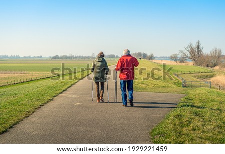 Similar – Foto Bild Spaziergang auf dem Deich