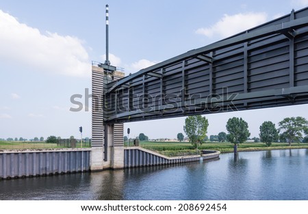 This storm surge barrier is a hydraulic engineering work in the very large Dutch Delta Works project