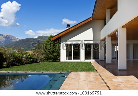 beautiful country house with swimming pool, outdoor