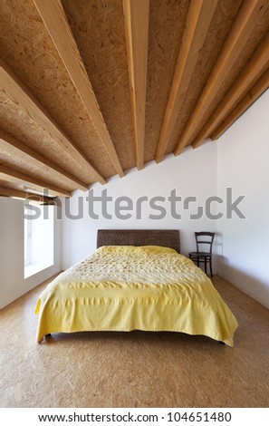 rural home interior, nice bedroom