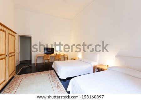 interior, beautiful hotel  double room