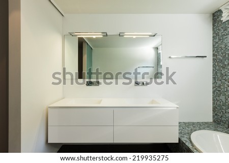 Architecture modern design, indoor of a bathroom