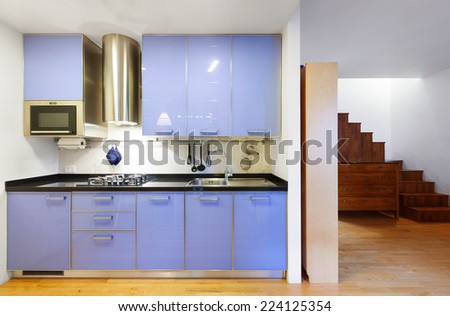 Beautiful modern apartment, kitchen view