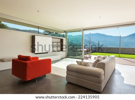Architecture modern design, interior, living room