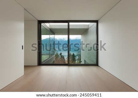 Modern architecture, nice apartment, room with window