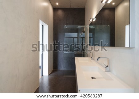 Empty Apartment Bathroom free architecture, empty bathroom in cement of new apartment Empty Apartment Bathroom free architecture, empty bathroom in cement of new apartment