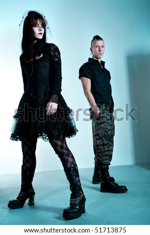 punk fashion couple