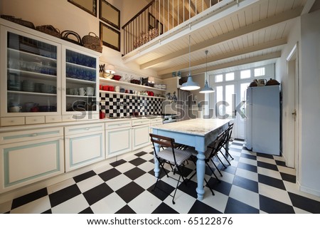 tower, luxury residential apartments, kitchen view