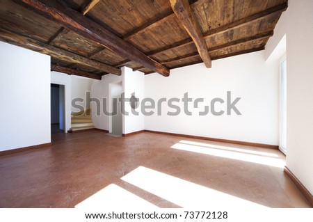 beautiful apartment refitted, exposed beams