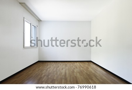 new apartment, empty room with  hardwood floor