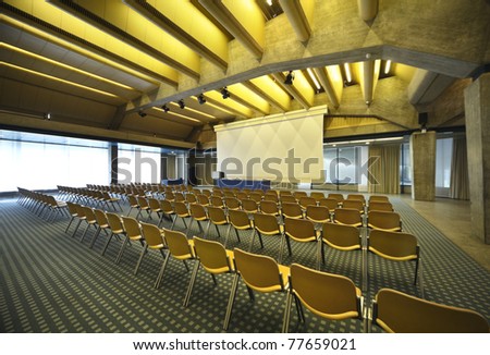 interior of a Congress Palace, conference hall