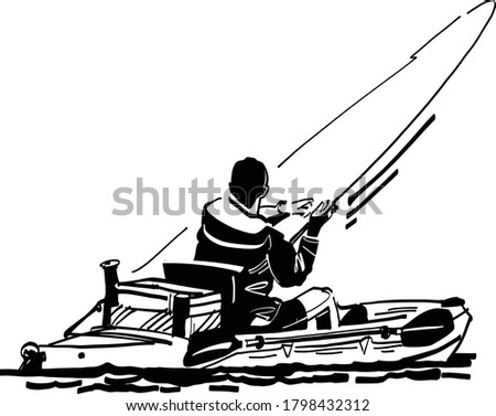 Download Kayak Fishing Silhouette At Getdrawings Free Download