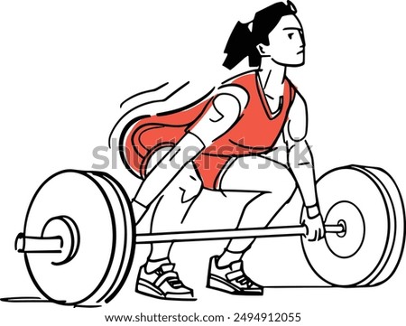 Vector illustration of the CrossFit action 