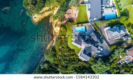 Similar – Image, Stock Photo Cliffs at New Zealand rock