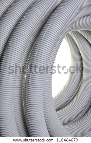 Corrugated pipe for electrical installations