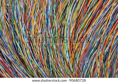 Colored cables for internet networks