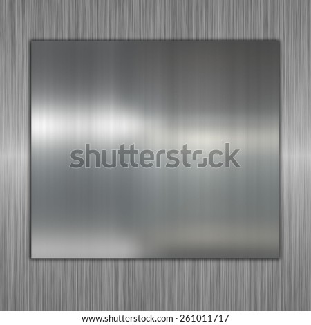 metal banner on silver background