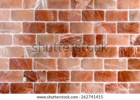 Brick wall made out of salt texture