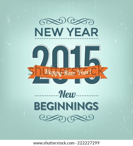 2015 - Calligraphic New Year Greeting Design
