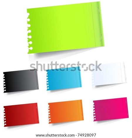 Vector Realistic Paper Sheet - 74928097 : Shutterstock