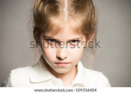 Little girl posing for her first model portfolio