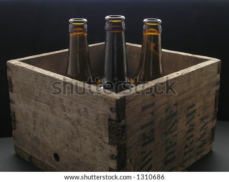 Wooden beer crate