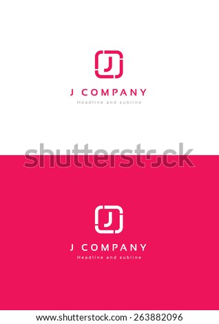 Letter J company logo teamplate.