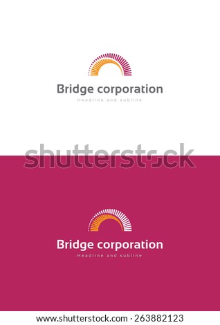 Bridge corporation logo teamplate.