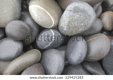 Zen-like design concept- abstract background with round pebble stones