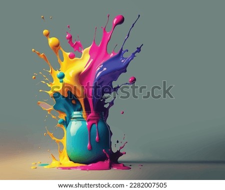 Liquid splash Color design background, Gradient colorful abstract background, luxury abstract for a mobile screen concept, wallpaper.