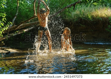 Similar – Image, Stock Photo cooling down pool Water