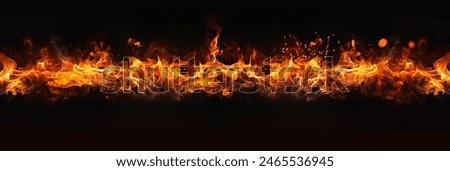 Similar – Image, Stock Photo campfire on dark background. Winter.