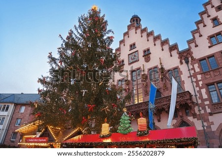 Similar – Image, Stock Photo Frankfurt, evening Evening