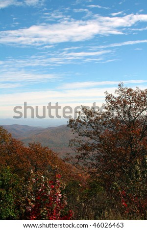 autumn in the mountains of western north carolina