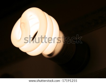 An energy efficient halogen light bulb.