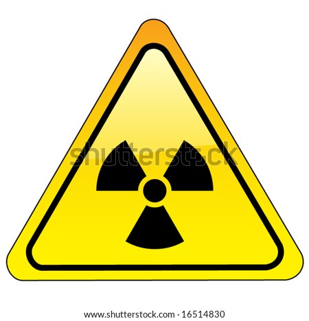 Hazard Sign - Caution Radiation Stock Vector Illustration 16514830 ...