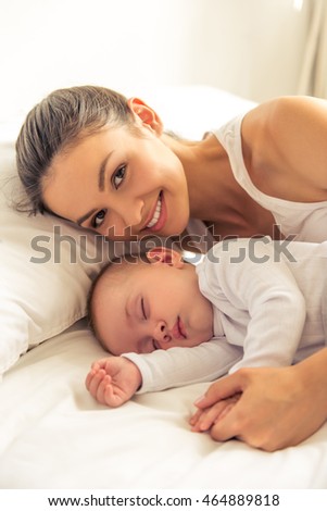 Free Photos Newborn Baby Holding By Mom And Looking With Love Cute