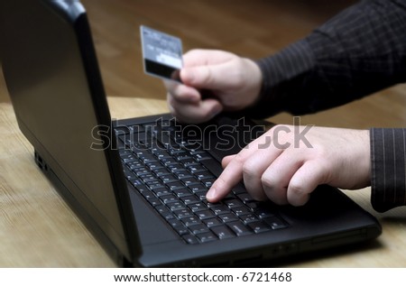 buys online using the credit card