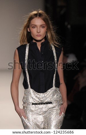 PARIS, FRANCE - MARCH 3: A Model walks the runway during the Balmain Ready to Wear Autumn/Winter 2011/2012 show during Paris Fashion Week at Le Grand Hotel on March 3, 2011 in Paris, France.
