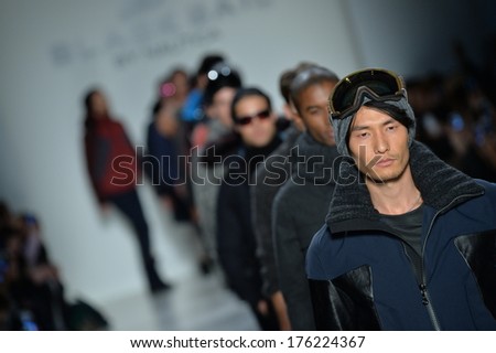 NEW YORK, NY - FEBRUARY 07: Models walk the runway at Black Sail By Nautica during Mercedes-Benz Fashion Week Fall 2014 at The Salon at Lincoln Center on February 7, 2014 in New York City.
