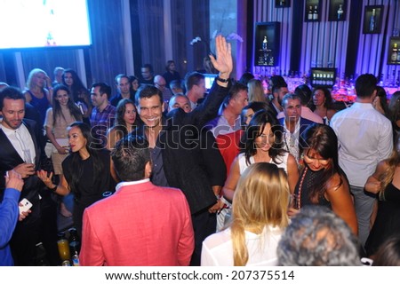 MIAMI - JULY 19: General view and guests of afterparty for Cia Maritima during MBFW Miami Swim on July 19, 2014 in Miami Beach Florida