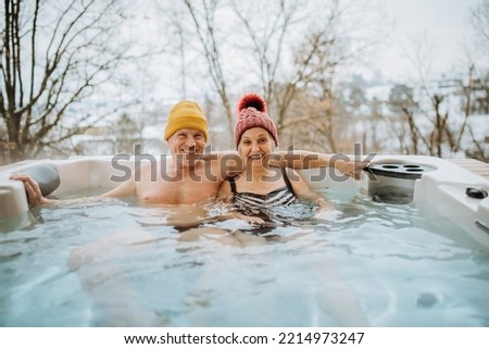 Similar – Foto Bild Seniorin im Winter mit Mütze