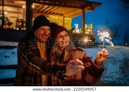 Similar – Image, Stock Photo Garden in winter Evening