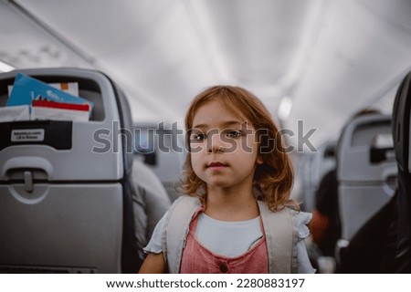 Similar – Image, Stock Photo Little girl waiting for her mom