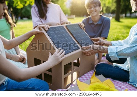 Similar – Image, Stock Photo Solar energy